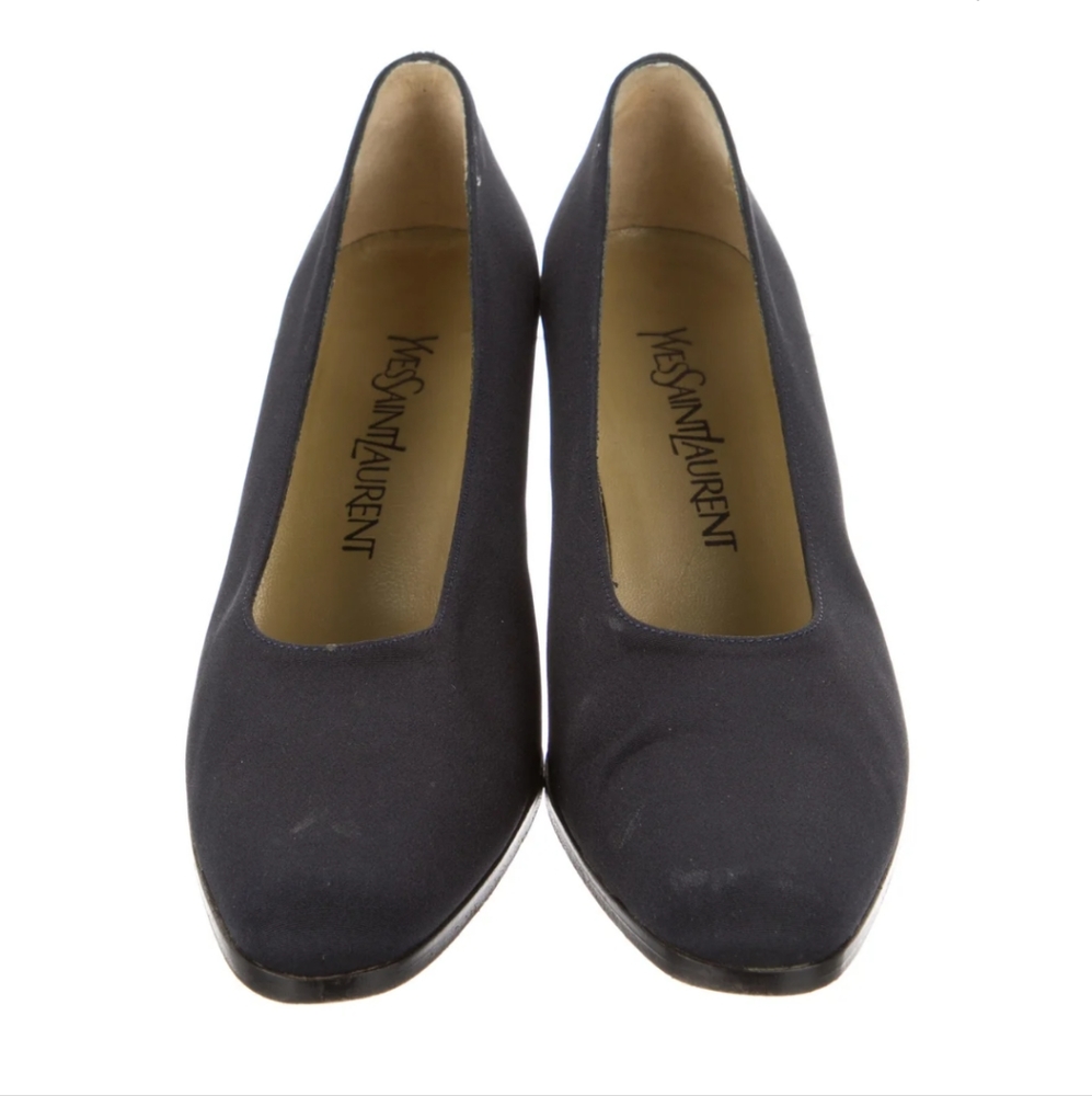 Yves Saint Laurent Suede Heel Pumps 7.5